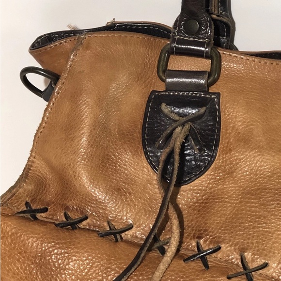 Bed Stu Bruna Stevie Purse Nectar Lux Tan Rustic Whipstitch Western Bag - Picture 7 of 15